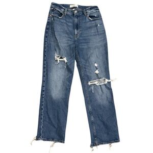 Abercrombie and Fitch High Rise Straight Leg Jean